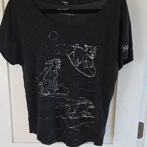 Black Graphic Short Sleeve Tee